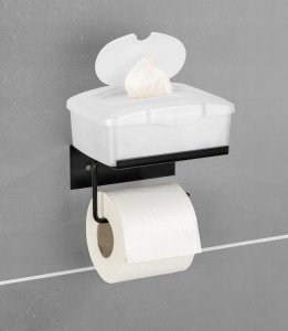 Wenko Metalowy uchwyt na papier z półeczką DESULO 3