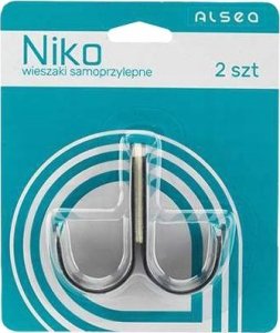 Galicja Wieszak samoprzylepny łazienkowy 2 sztuki czarny loft 17 mm 5