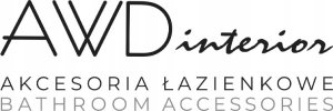 Dozownik do mydła AWD Interior Dozownik łazienkowy do mydła w płynie 280 ml szary chrom kamionka 3
