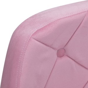 Activeshop 4Rico fotel obrotowy QS-BL14G aksamit różowe 5