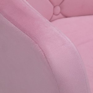 Activeshop 4Rico fotel obrotowy QS-BL14G aksamit różowe 7