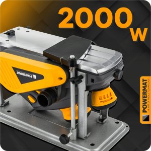 Powermat Strug elektryczny do drewna heblarka 2000W hebel stolarski strugarka noże 6