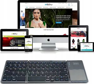 Zenwire KLAWIATURA BEZPRZEWODOWA Bluetooth 5.0 Składana Przenośna do Tabletu SLIM Cicha WLK-61 3