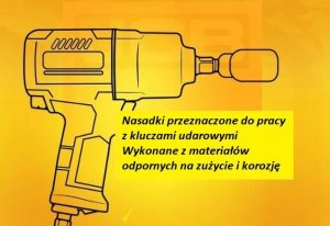Zestaw narzędzi Forcekraft Zestaw narzędzi udarowych 3/4" 21el. (6-kątnych) (17-50mm) 4