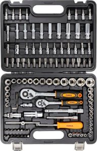 Zestaw narzędzi Isma Zestaw narzędzi 108el. 1/4" i 3/8" (6-kątnych) (4-22mm) 2