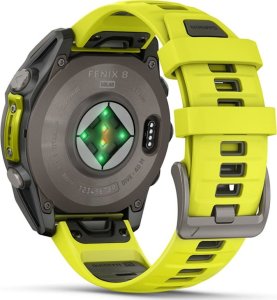 Zegarek sportowy Garmin Fenix 8 Solar Sapphire Żółty  (010-02906-21) 12