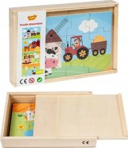 Smily Play *****Puzzle drewniane 4 obrazki SPW84947 49474 2