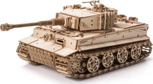 Little-Story Little Story Drewniane Puzzle Model 3D - Czołg Tiger M1 2