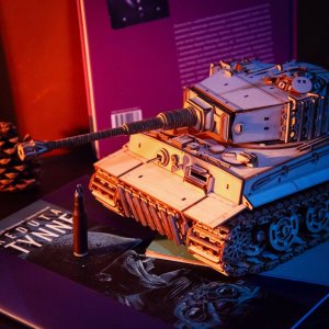 Little-Story Little Story Drewniane Puzzle Model 3D - Czołg Tiger M1 6