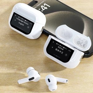 Słuchawki Dudao Słuchawki U19 douszne TWS bezprzewodowe Bluetooth 5.3 z wyświetlaczem LED - białe 6