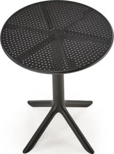 Halmar Stolik ogrodowy CALVO 60x60 czarny z tworzywa PVC HALMAR 2