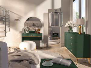 ML Meble Toaletka GRIN zielona ML MEBLE 5
