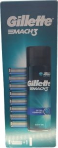 Gillette Mach3 8pcs + Mach3 gel 200ml 10