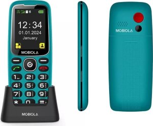 Telefon komórkowy Vega TELEFON GSM MOBIOLA MB4120 4G TELEFON DLA SENIORA TURKUSOWY> 2