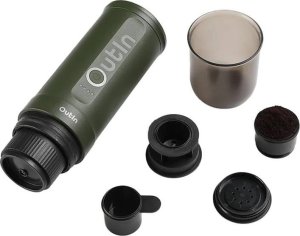 Ekspres ciśnieniowy Outin ML Zestaw przenośny ekspres do kawy Outin Nano 7500mAh (Zielony) + etui ochronne 3