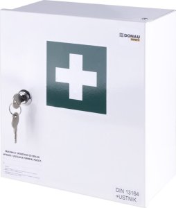 PK-MOT Apteczka naścienna Donau Safety 20" DIN 13164 (+ ustnik) metalowa 3