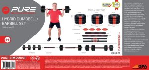 Victoria Sport Hantla sztanga składana kompozytowa 30kg pure 2 improve 11