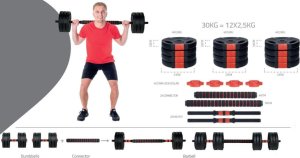 Victoria Sport Hantla sztanga składana kompozytowa 30kg pure 2 improve 6