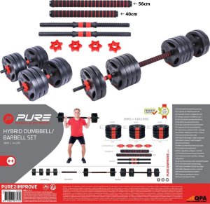 Victoria Sport Hantla sztanga składana kompozytowa 30kg pure 2 improve 7