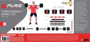 Victoria Sport Hantla sztanga składana kompozytowa 40kg pure 2 improve 13