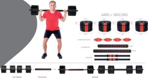 Victoria Sport Hantla sztanga składana kompozytowa 40kg pure 2 improve 7