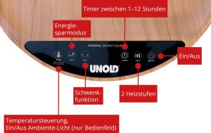 Unold 86545 Heizlüftertisch Henry 3
