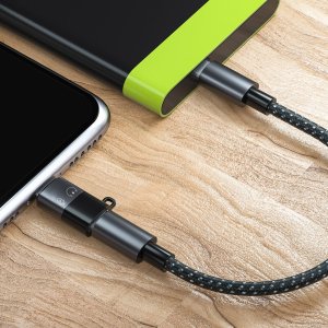 Adapter USB Mozos ASM-6 USB-C - Lightning Czarny  (ASM-6) 6