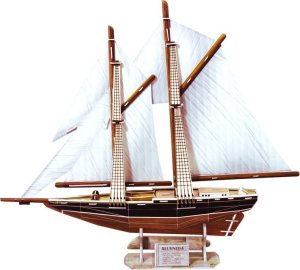 Jokomisiada Puzzle 3D statek żaglowiec BLUENOSE 80 ele ZA2906 4