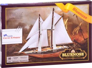 Jokomisiada Puzzle 3D statek żaglowiec BLUENOSE 80 ele ZA2906 5
