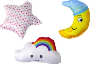 LeanToys Karuzela Łóżeczkowa Dla Dzieci Klips Niebo Różowa 3