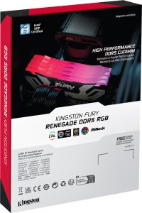 Pamięć Kingston Fury Renegade RGB, DDR5, 48 GB, 8400MHz, CL40 (KF584CU40RSAK2-48) 5