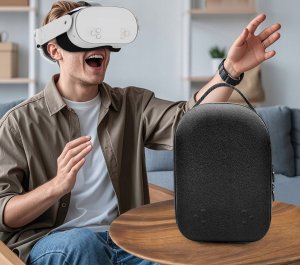 JYS Futerał Etui Walizka na Gogle Okulary VR Oculus Meta Quest 3 3S Pasek Elite / JYS-MQ020 4
