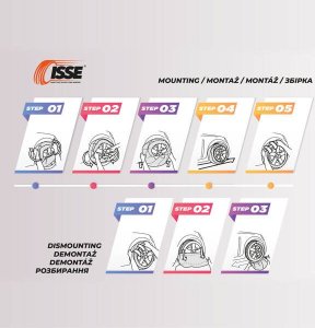 AMiO Łańcuchy śniegowe tekstylne Isse Easy Sock rozmiar L EN16662-1-2020 ONORM 5121- 2021 2 szt. 5