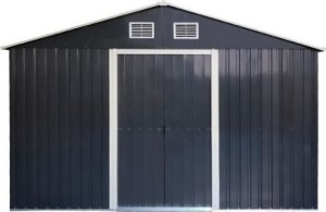 kontrast Domek metalowy na narzędzia blaszak szopa 340x319x200 szary antracytowy 2