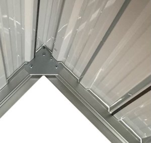 kontrast Domek metalowy na narzędzia blaszak szopa 340x319x200 szary antracytowy 7