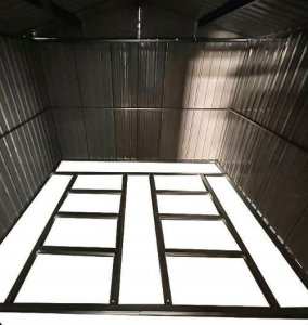 kontrast Domek metalowy na narzędzia blaszak szopa 340x319x200 szary antracytowy 8