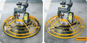 Powermat ZACIERACZKA SPALINOWA DO BETONU 100CM 7KM + TALERZ DO ZACIERANIA POWERMAT 11