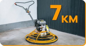 Powermat ZACIERACZKA SPALINOWA DO BETONU 100CM 7KM + TALERZ DO ZACIERANIA POWERMAT 12
