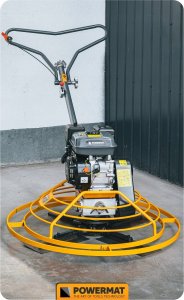 Powermat ZACIERACZKA SPALINOWA DO BETONU 100CM 7KM + TALERZ DO ZACIERANIA POWERMAT 9
