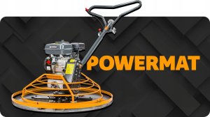 Powermat ZACIERACZKA SPALINOWA DO BETONU 100CM 7KM + TALERZ DO ZACIERANIA POWERMAT 10