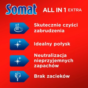 Somat All in 1 Extra Tabletki do zmywarki Lemon & Lime, 44 sztuki 2