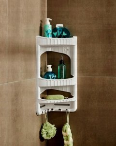 Katex Półka łazienkowa narożna CADDY 280x175x450mm 4