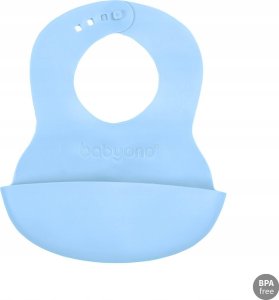 BabyOno BABY ONO 835/05  BŁĘKITNY  MIĘKKI         ŚLINIAK Z KIESZONKĄ I REGULOWANYM ZAPIĘCIEM 3