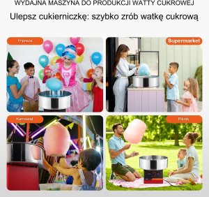 Maszynka do waty cukrowej Vevor Elektryczna Maszyna do Waty Cukrowej 5