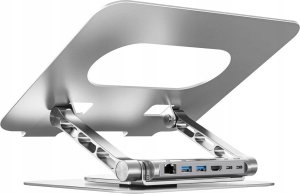 Unitek Podstawka pod laptop z odłączanym hubem USB-C HDMI 1,4, 4K PD 100W 3