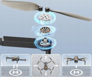 Dron Syma PLEGBLE Dron z kamerą bezszczotkowy silnik FPV RC WiFi 5G 6