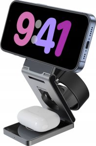 Ładowarka Vega Bezprzewodowa Ładowarka 3w1 QI MagSafe na Telefon Zegarek Słuchawki Proove / Titan Volt 10