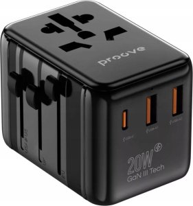 Verk Przejściówka Wtyczka Gniazdo Adapter Podróżny USA UK EU 2x USB 1x USB-C 20W 4