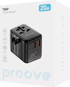 Verk Przejściówka Wtyczka Gniazdo Adapter Podróżny USA UK EU 2x USB 1x USB-C 20W 6