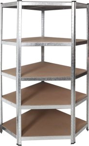 Profi Tools Regał metalowy rogowy magazynowy Zeus 180x90x40 cm 5 półek nośność 875 kg 2